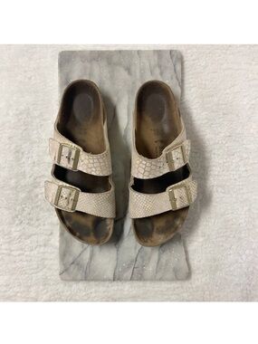 Birkenstock Arizona Python Snake Print Sandals Size 9 Womens Narrow